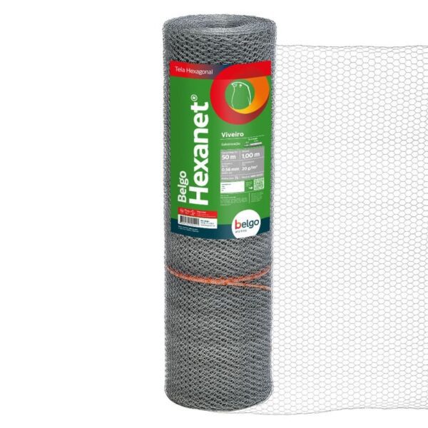 Tela Viveiro Belgo Hexanet® - 1/2 X 24 1,00 X 50m