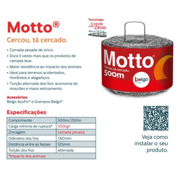 Arame Farpado Motto Belgo® - 250m