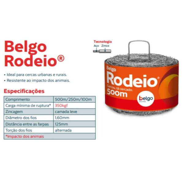Arame Farpado Rodeio Belgo® - 500m