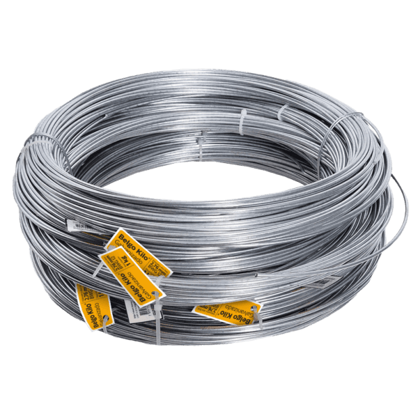 Arame Galvanizado Belgo Kilo - 2,76 1kg - Feixe com 10 rolos - 10 KG