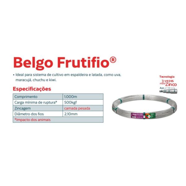 Arame Liso Para Fruticultura Frutifio Belgo® 1000m