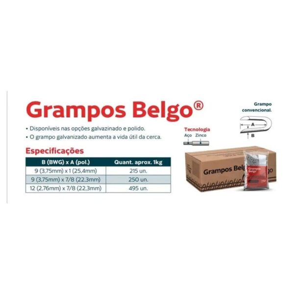 Kit Cerca | 4 Rolos Arame Fortte 500m + 4 Pacotes Grampo 1 KG Galvanizado Grande 9 X 1"