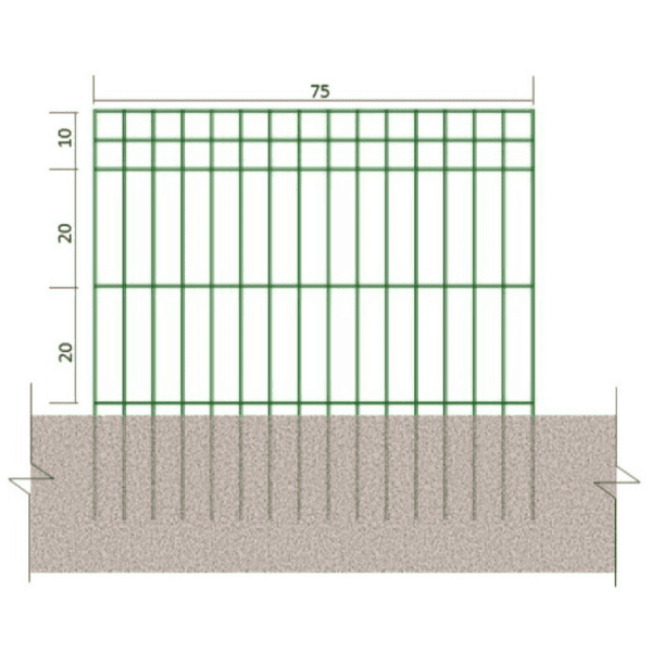Painel Belgo Jardim 5 x 20 cm Fio 4,30 mm 0,70 m
