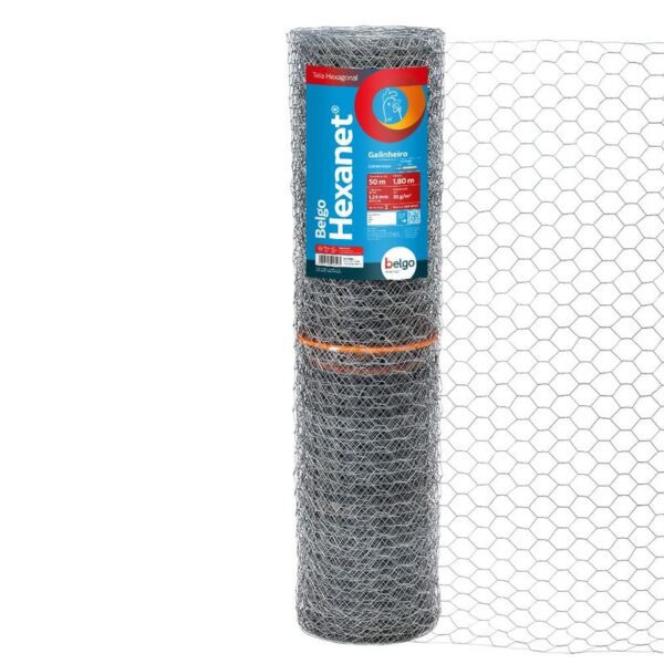 Tela Galinheiro Belgo Hexanet® - 2 X 18 1,80 X 50m