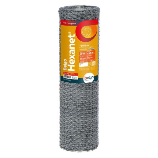 Tela Pinteiro Belgo Hexanet® - 1 X 22 1,50 X 50m