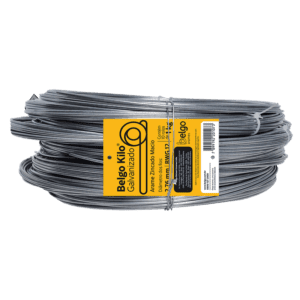 Arame Galvanizado Belgo Kilo - 2,76 1kg - Feixe com 10 rolos - 10 KG