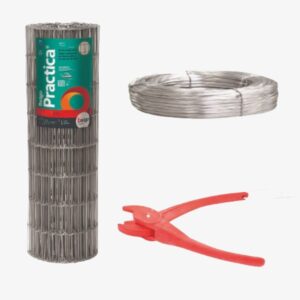 Tela Belgo Practica Fio 2,30mm - 5 x 15cm 1,22 x 25m / com kit de instalação